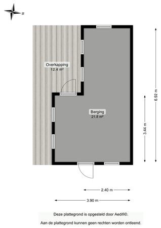 Floorplan - Van Akenweg 71, 9367 PN De Wilp